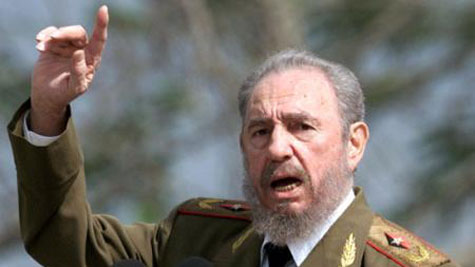 Ông Fidel castro, lãnh tụ Cuba.